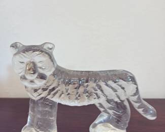 Glass Tiger Figurine