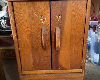Vintage Wooden Sewing Box with Drawers