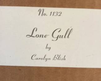 Lone Gull Painting by Carolyn Blish