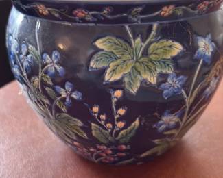 Antique Majolica Jardiniere