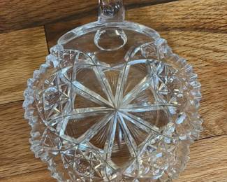 Antique Crystal Candy Dish