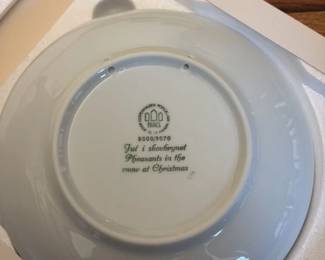 Bing & Grondahl "Pheasants in the Snow at Christmas" Collectors Plate