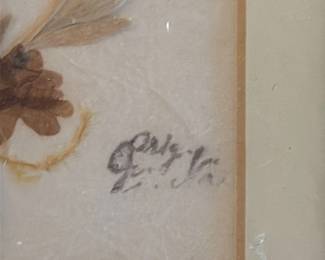 Framed Pressed Wildflower Arrangement