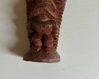 Carved Wooden Tiki Figurine