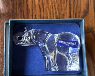 Villeroy & Boch Crystal Elephant Figurine