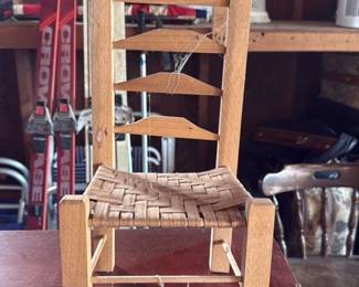 Wooden Dollhouse Miniature Chair