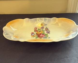Antique Nippon Hand Painted Porcelain Serving Dish