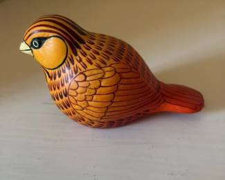 Hand-Painted Guord Bird Figurine
