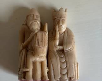 Medieval Carved Chess Pieces