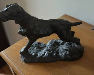 Bronze Dog Sculpture