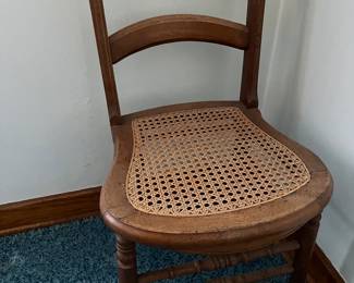 Antique Cane Bottom Dining Chair