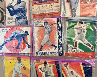 1920’s-30’s Wheaties Baseball Card Box Backs Total of 21