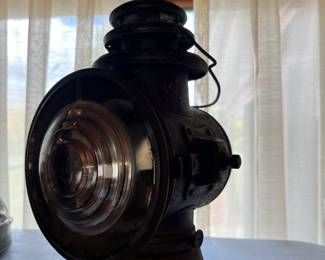 Antique Dietz Octo Driving Lamp Lantern- complete/has both lens