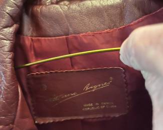 Vintage Etienne Aigner Leather Coat