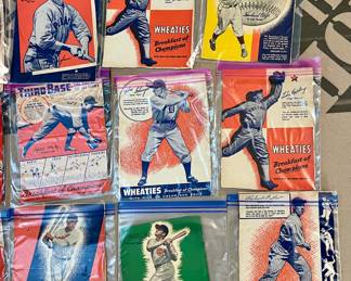 1920’s-30’s Wheaties Baseball Card Box Backs Total of 21