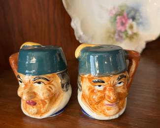Vintage Toby Style Salt & Pepper