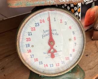 Vintage American family scale