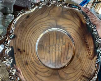 "The Newport Stock Farm," "Fall 1970," and "The Red Mile." Silver Plate Tray Tropy