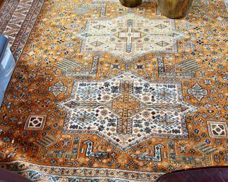 Stunning 8’2” x 10’ Hand Made Wool Oriental Shirvan Rug, Collection of Henry H. Topakian
