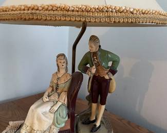 Antique Victorian Figurine Lamp