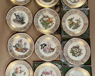 Complete Lenox Collection of Edward Marshall Boehm Bird Plates