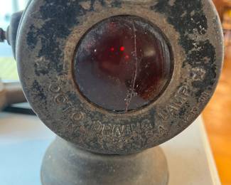 Antique Dietz Octo Driving Lamp Lantern- complete/has both lens