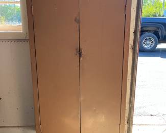 Vintage 2-Door Metal Cabinet