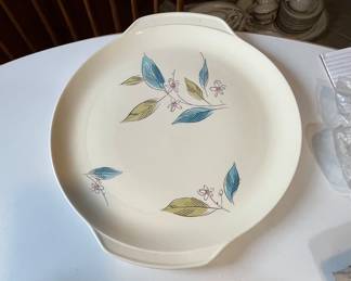 Vintage Salem China Biscayne handled serving platter