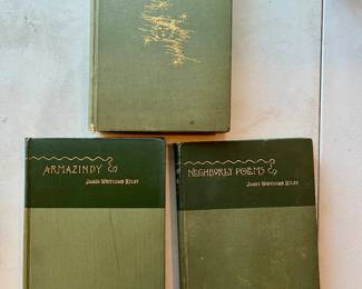 1895 James  Whitcomb Riley-Rhymes of Childhood, Armazindy, Neighborly Poems