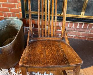 Beautiful Antique Quarter sawn Oak Rocker