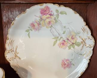 VintageHaviland Limoges "Baltimore Rose" porcelain plate