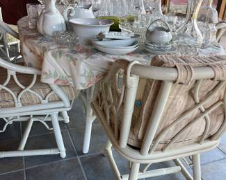 Vintage Rattan patio Set