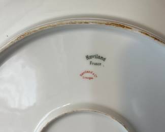 Vintage Haviland Limoges "Baltimore Rose" porcelain plate
