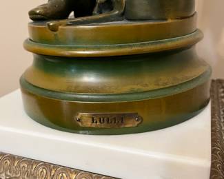 Bronze finish Die Cast sculpture-"Lulli Enfant"-Adrien Étienne Gaudez