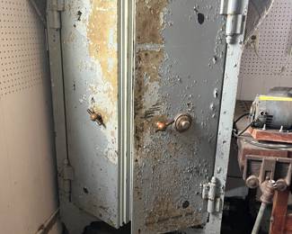 Antique Herring-Hall Marvin Safe  5’ x 37”w. We have the combination and the lock works