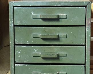 Vintage Hardware Drawers, Steel.