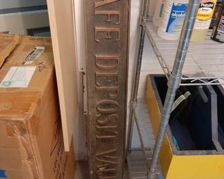 Safe Deposit Vault sign from Bay City