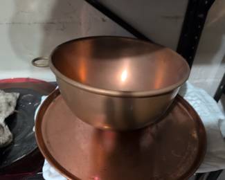 Large Copper Bowl. Nice Weight.