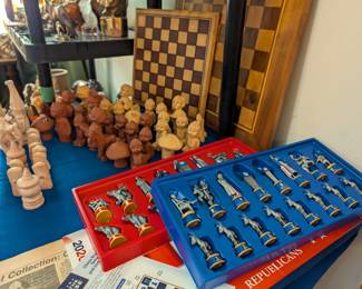 He also collected chess sets..