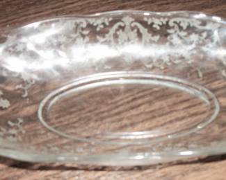 small crystal dish