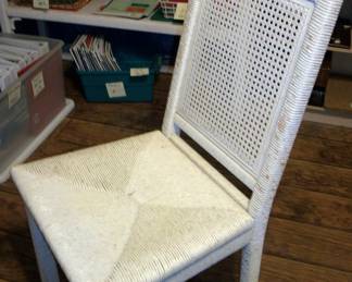 wicker desk chair
