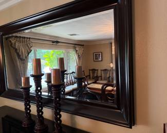 American Drew Advocate Series dining table, lighted hutch and granite-top buffet available for presale. Call 562-254-2597 for details.
