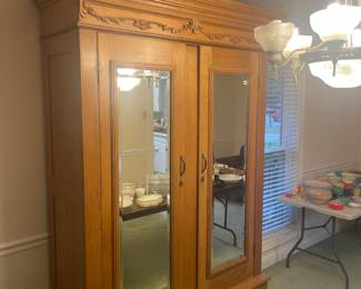 American Oak Armoire
