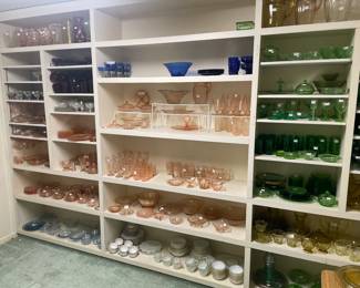 Uranium Depression Glass
Depression Glass Patterns 
Cherry Blossom, American Sweet Heart, Patrician / Spoke, Sharon, Mayfair, Doric, Royal Lace, Block Optic, Windsor, Madrid, Floral, Cameo/ Ballerina, Philbe, Royal Ruby, Boopie, Burple, Charm, Open Lace, Adam, Pinwheel, and more. 