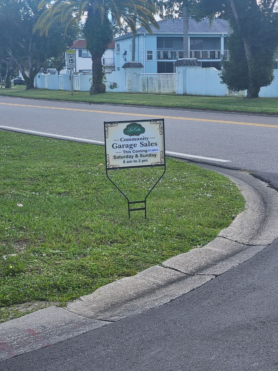 We decided to piggyback on the neighborhood yard sale. That way you have more than one house to spend your money at.