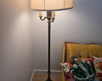 Here is a lovely vintage dare I say antique floor lamp $75
