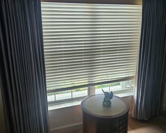 All of the window curtains are available for purchase but not the blinds