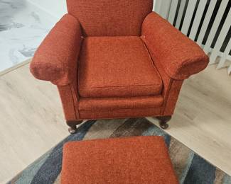 They had this reupholstered 10 years ago, still looks brand new but weird they used a material that was very old scratchy on the skin but looks cool, $150