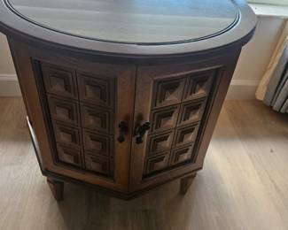 The third table in the set. Same faux marble sensor. Double doors, $500 for the set