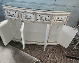 Opened , has glass top